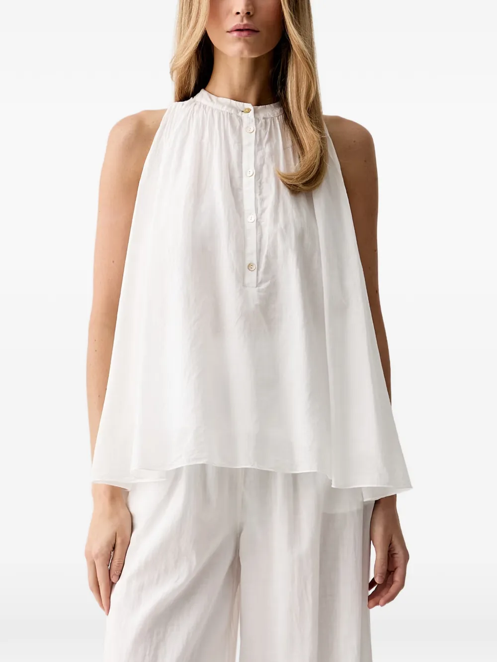 VICOLO Blusa svasata - Bianco