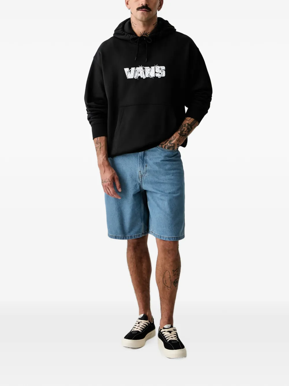 Vans Hoodie met logoprint Zwart
