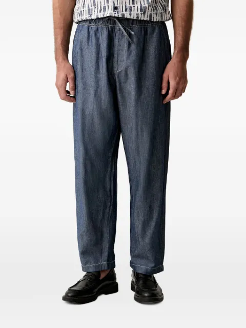 Benetton drawstring-waistband straight-leg trousers