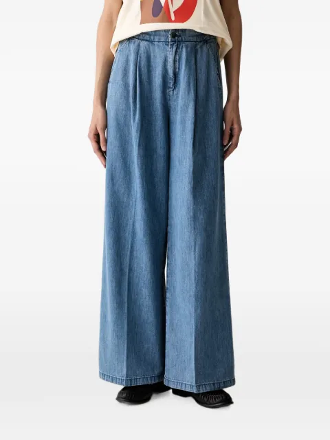 Benetton jeans anchos con pinzas