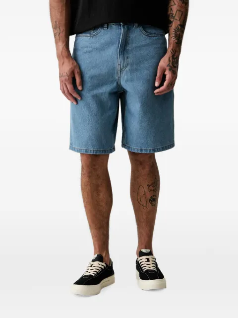 Vans logo-patch denim shorts