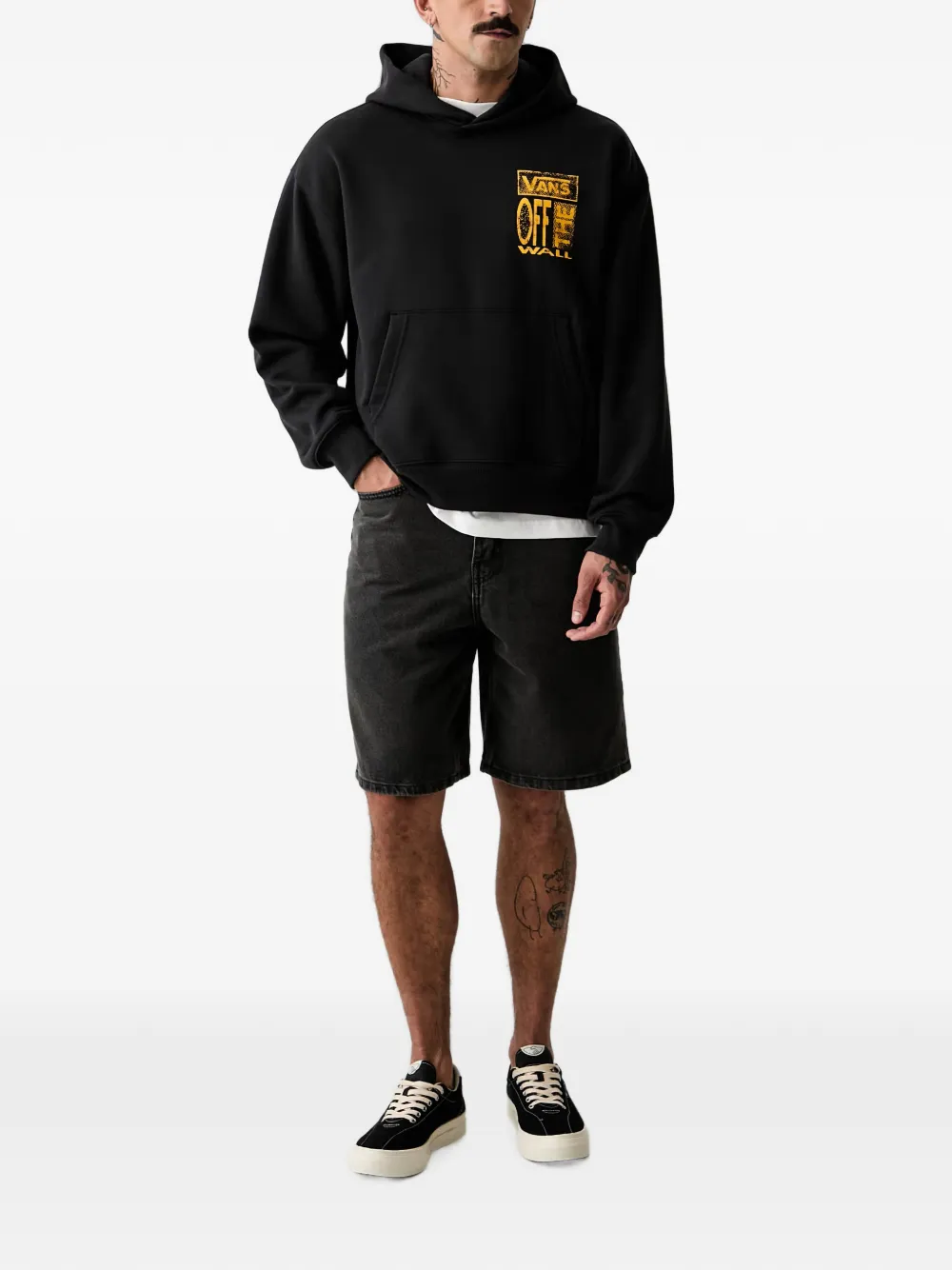 Vans Hoodie met logoprint Zwart
