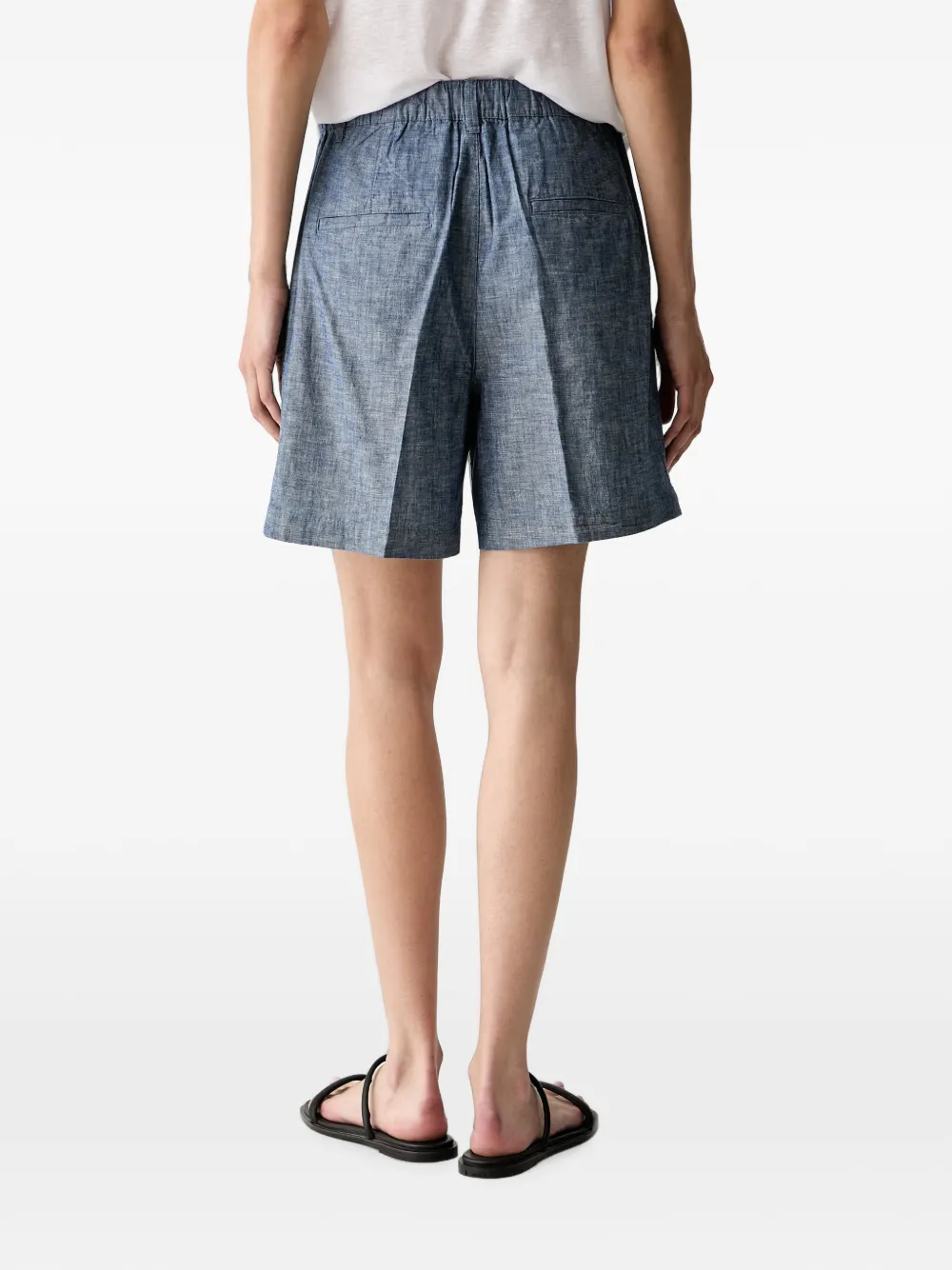 Benetton High waist shorts Blauw