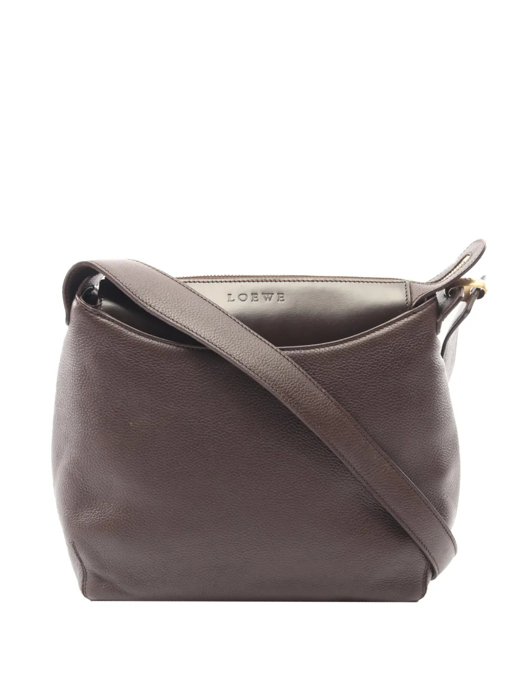 Loewe Pre-Owned 2010-2026 Leather crossbody bag - Braun
