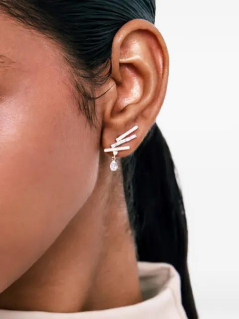 Almas Alaniqa Jewellery 18K yellow-gold diamond earrings