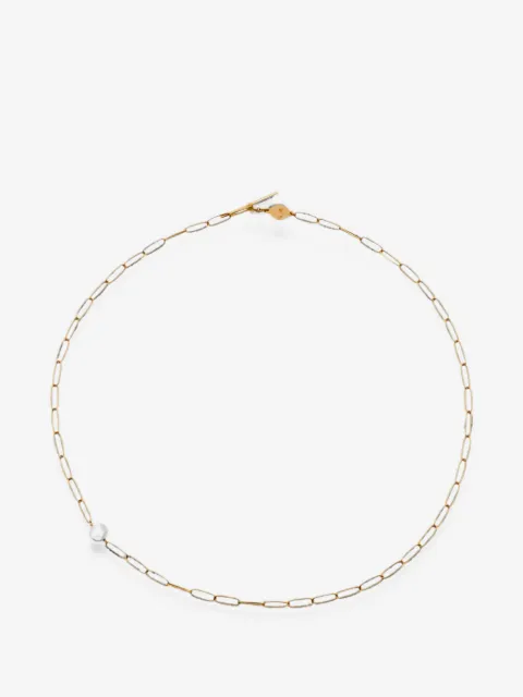 TinyOm 18K yellow-gold pearl necklace