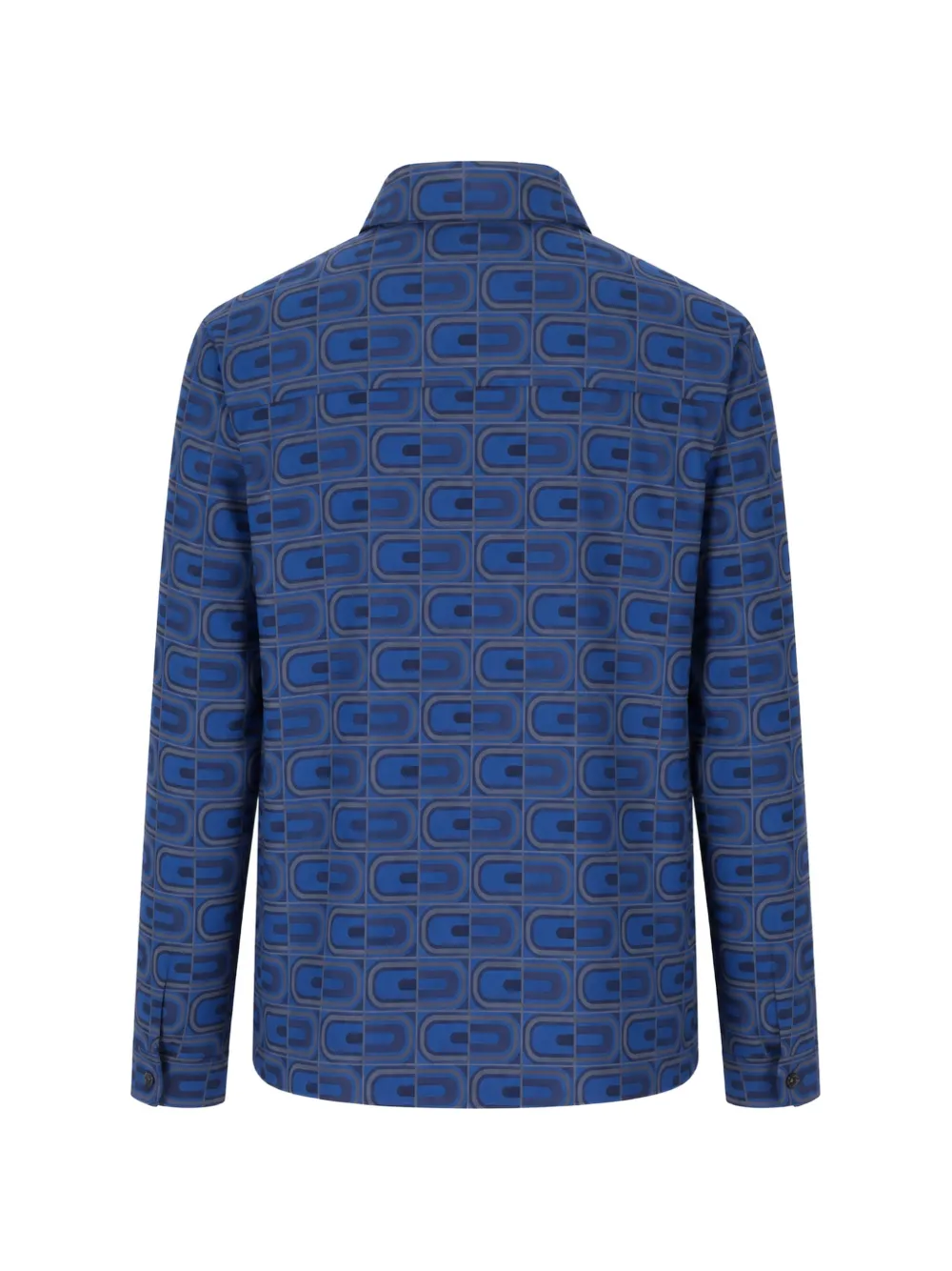 Laura Urbinati Pyjamatop met geometrische print Blauw