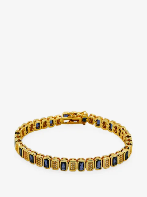Lady D World Auric crystal-embellished tennis bracelets