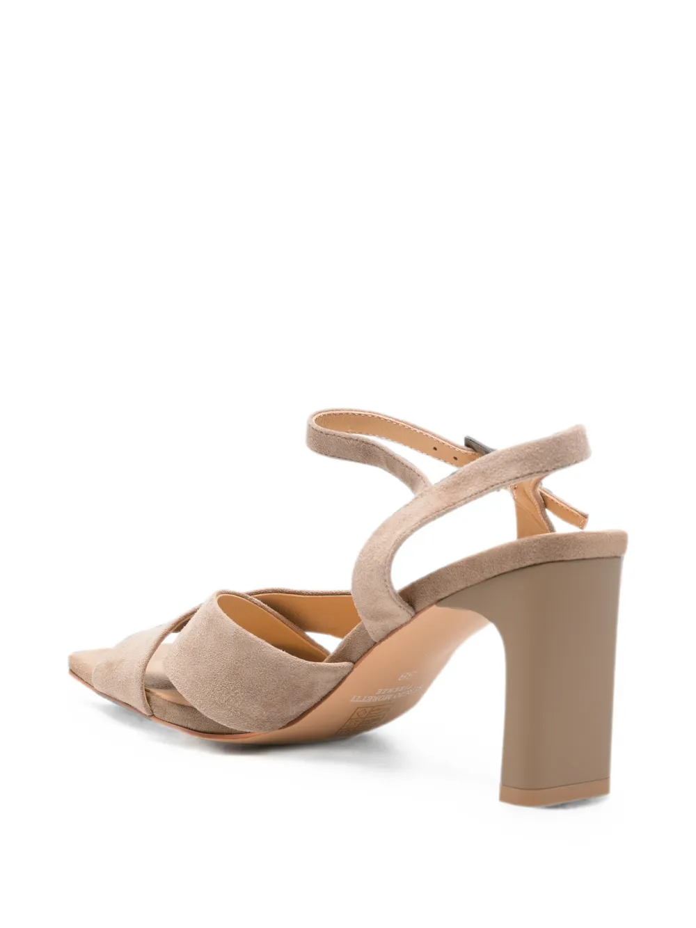 SERGIO MORETTI FIRENZE cross-strap buckle-fastening heeled pumps Beige
