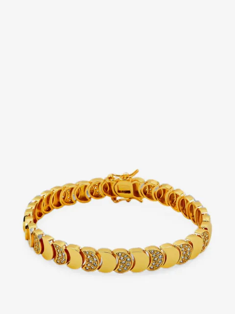 Lady D World crystal-embellished moon bracelet