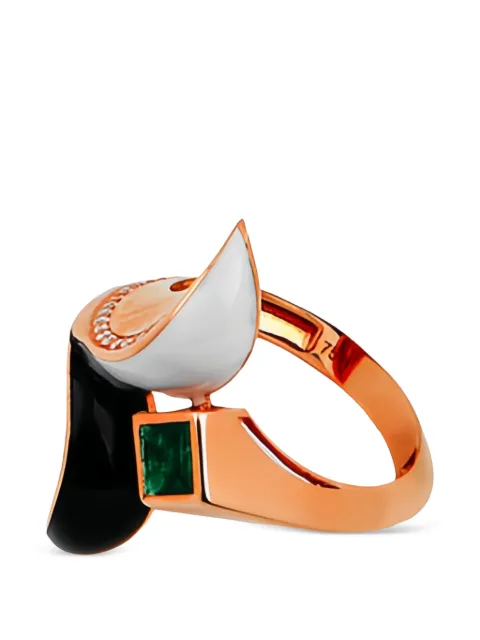 Maveroc  Speak Your Truth diamond and emerald ring
