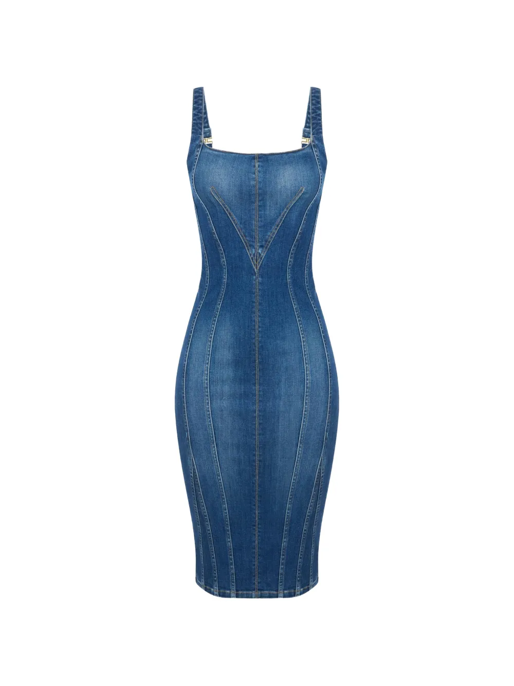 Elisabetta Franchi Abito denim - Blu
