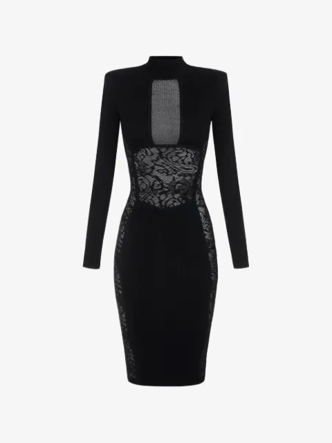 Elisabetta Franchi レースパネル ドレス