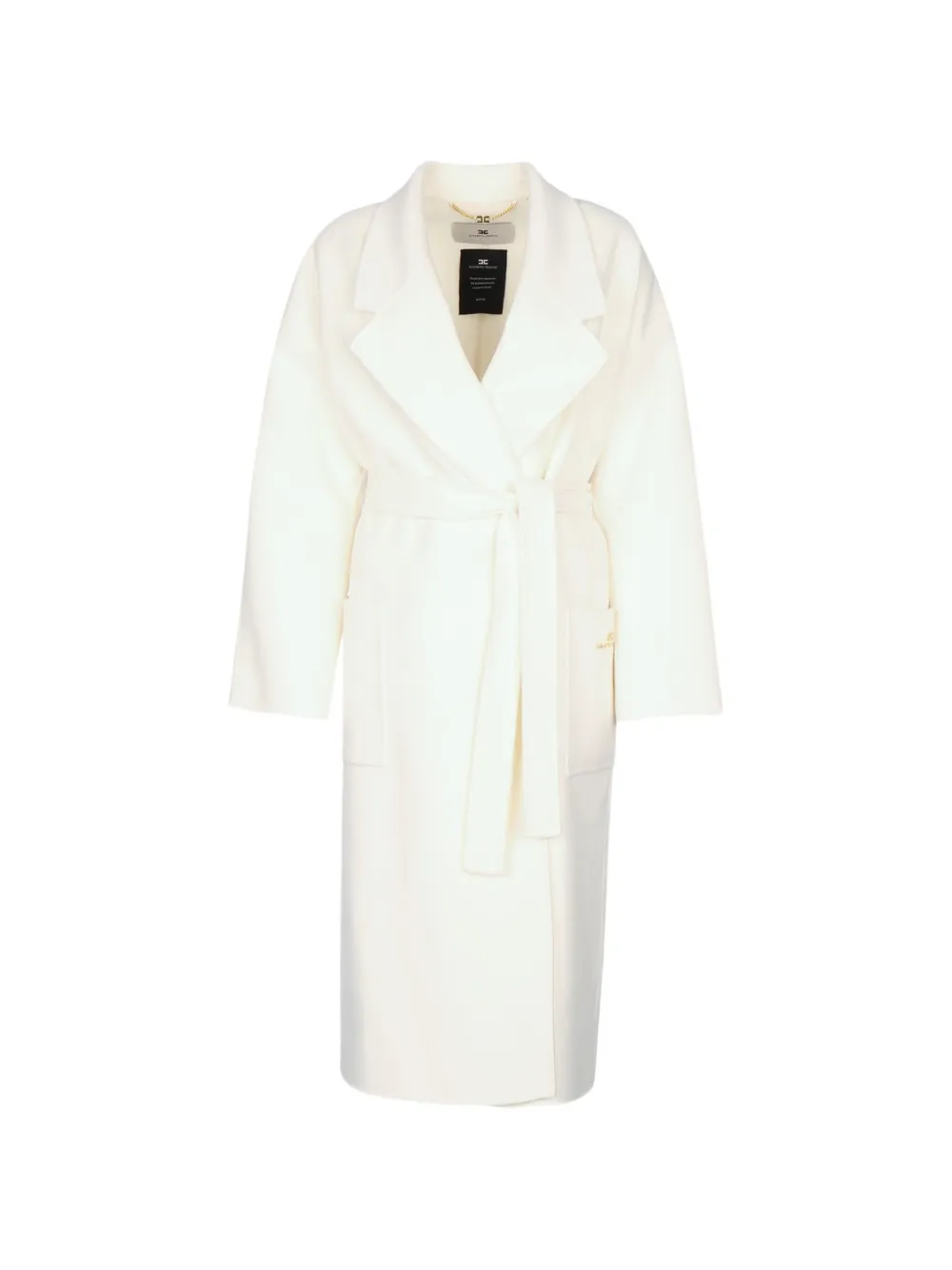 Elisabetta Franchi coat in wool double cloth