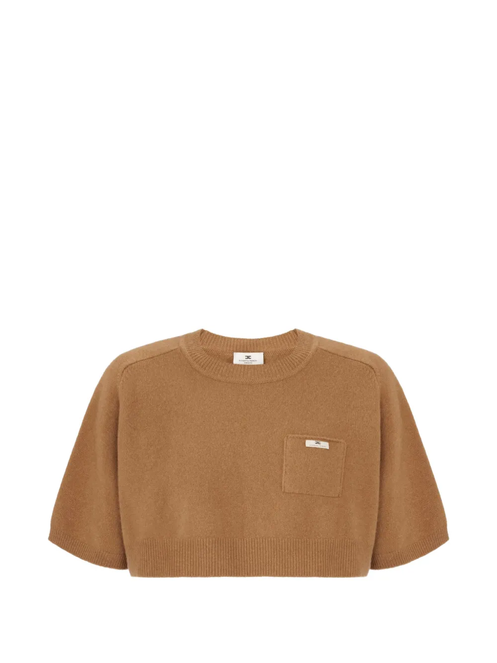 Elisabetta Franchi Top in lana e cashmere - Toni neutri