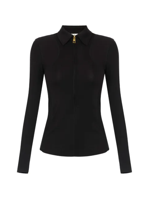 Elisabetta Franchi lightweight jersey top with zip