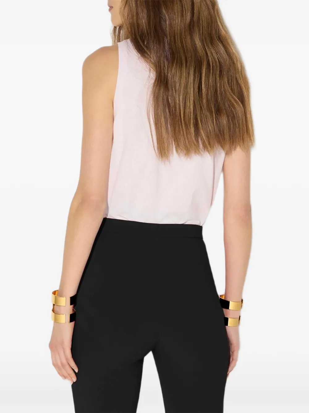 Elisabetta Franchi Jersey T-shirt met juwelen detail Roze