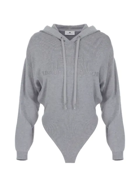 Elisabetta Franchi hooded bodysuit in knit fabric