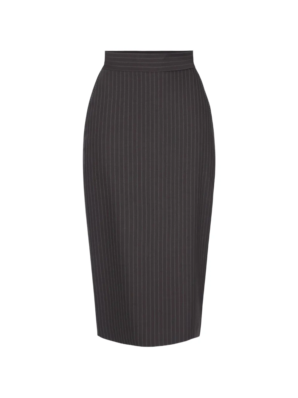 Elisabetta Franchi pinstriped skirt in cool wool fabric - Grau