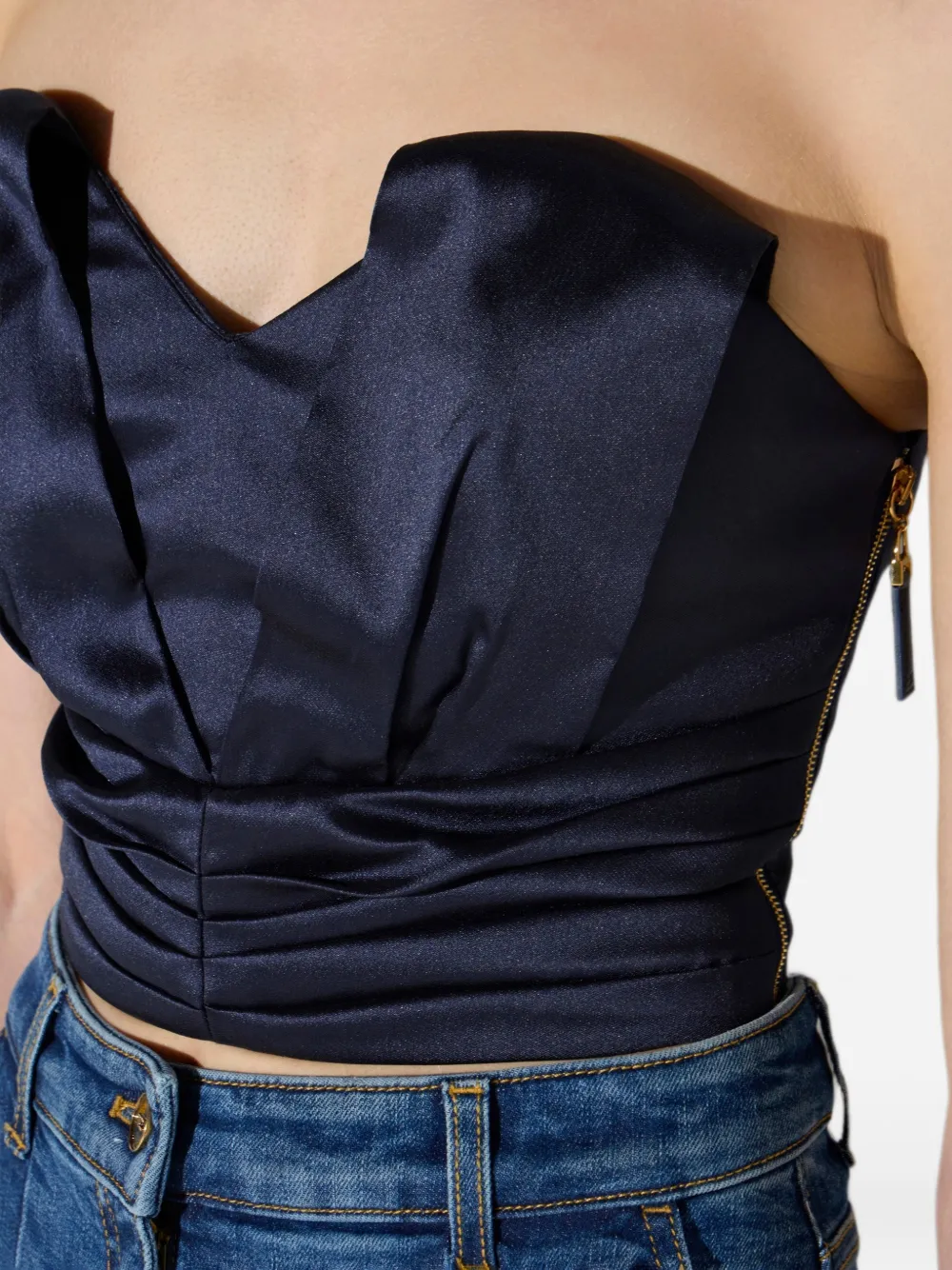 Elisabetta Franchi Gazar top Blauw