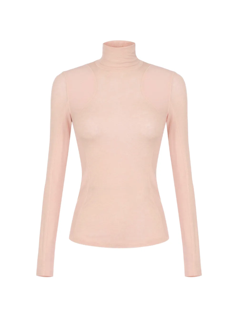 Elisabetta Franchi Top van lichtgewicht jersey met col Beige