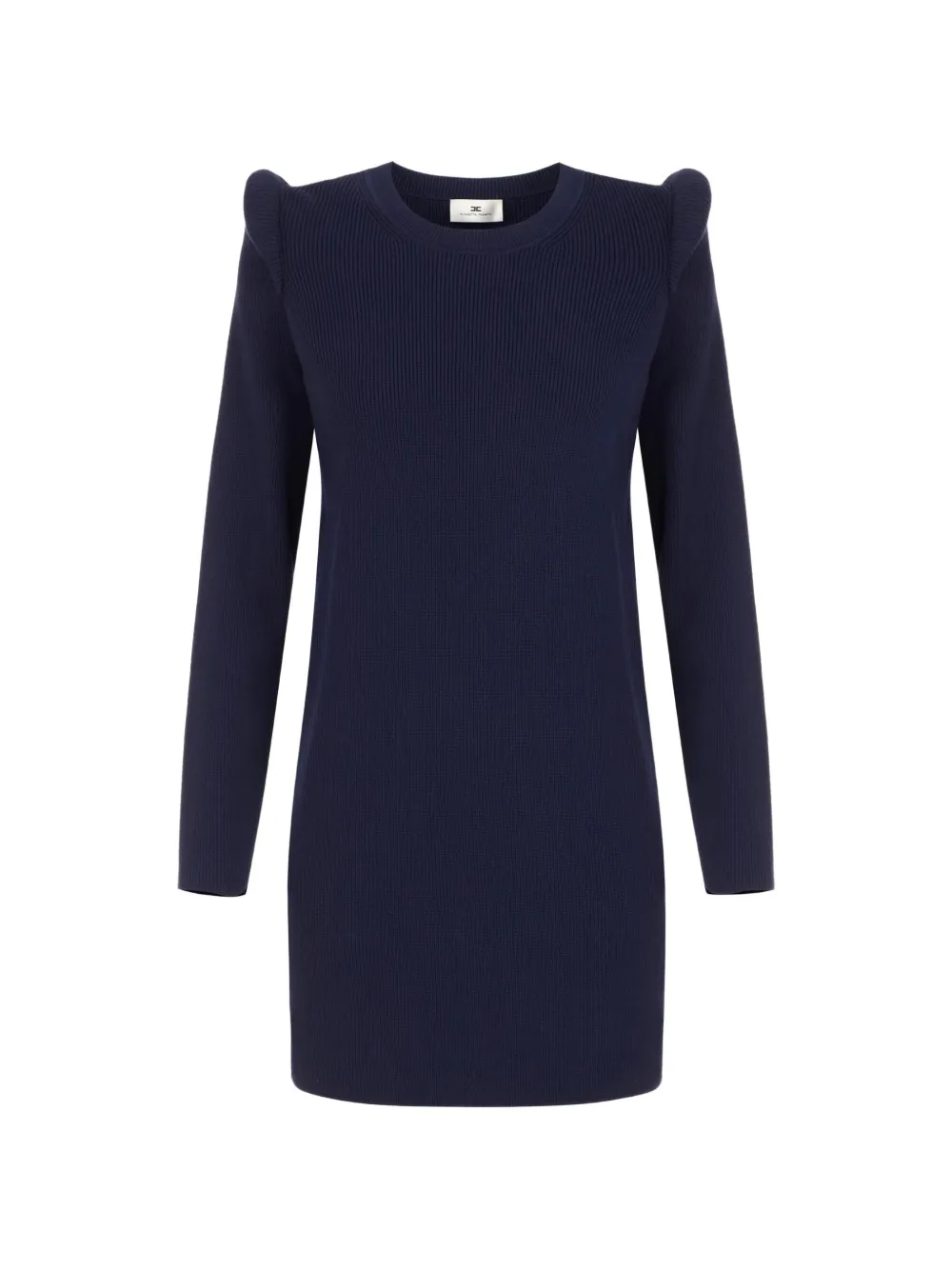 Elisabetta Franchi mini dress in knit fabric with 3D details - Blu