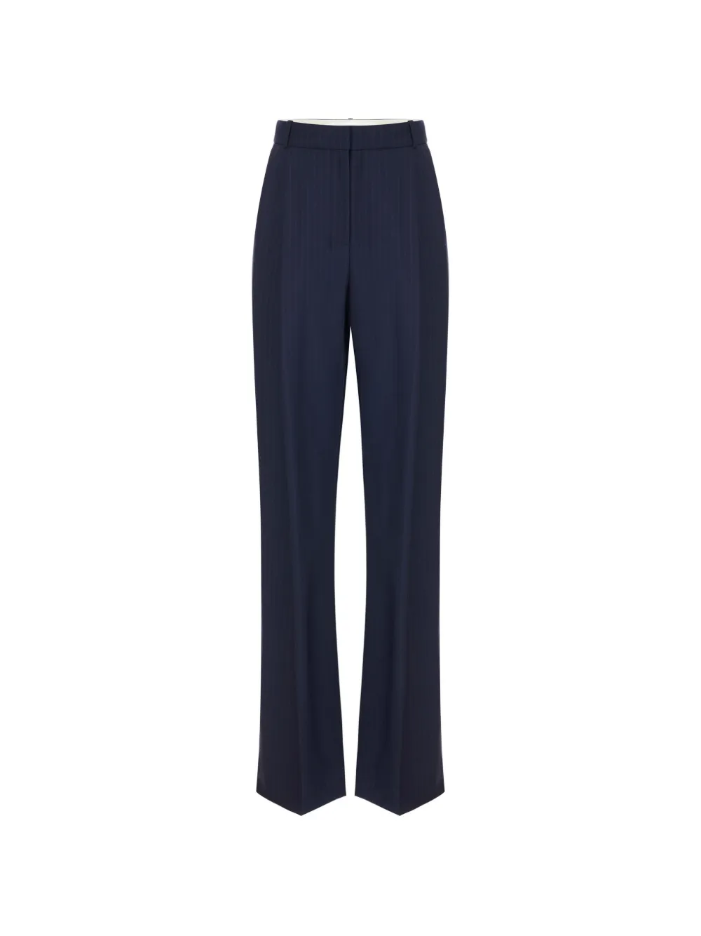 Elisabetta Franchi Palazzo broek met krijtstreep Blauw