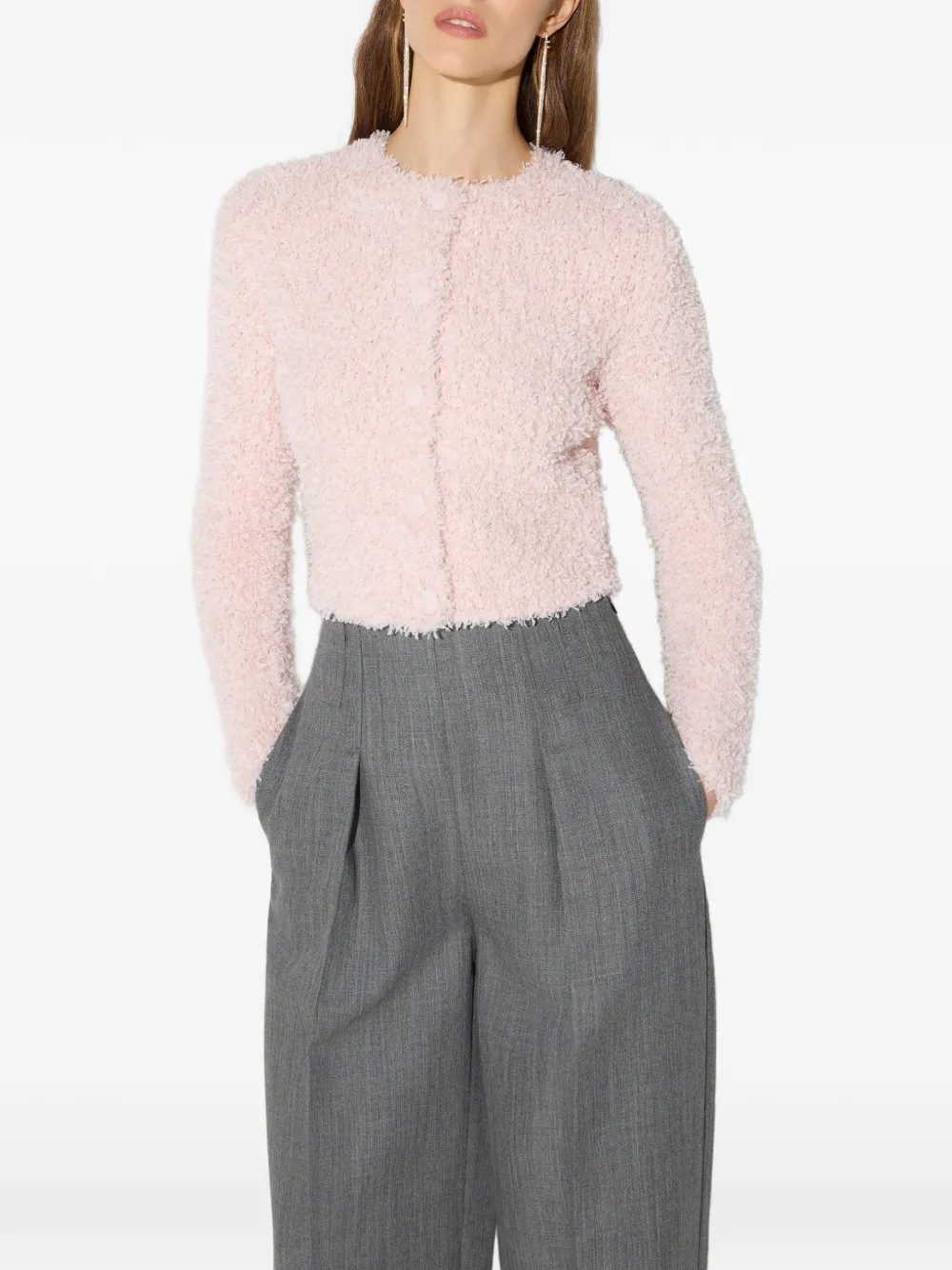 Elisabetta Franchi Vest van fleece Roze