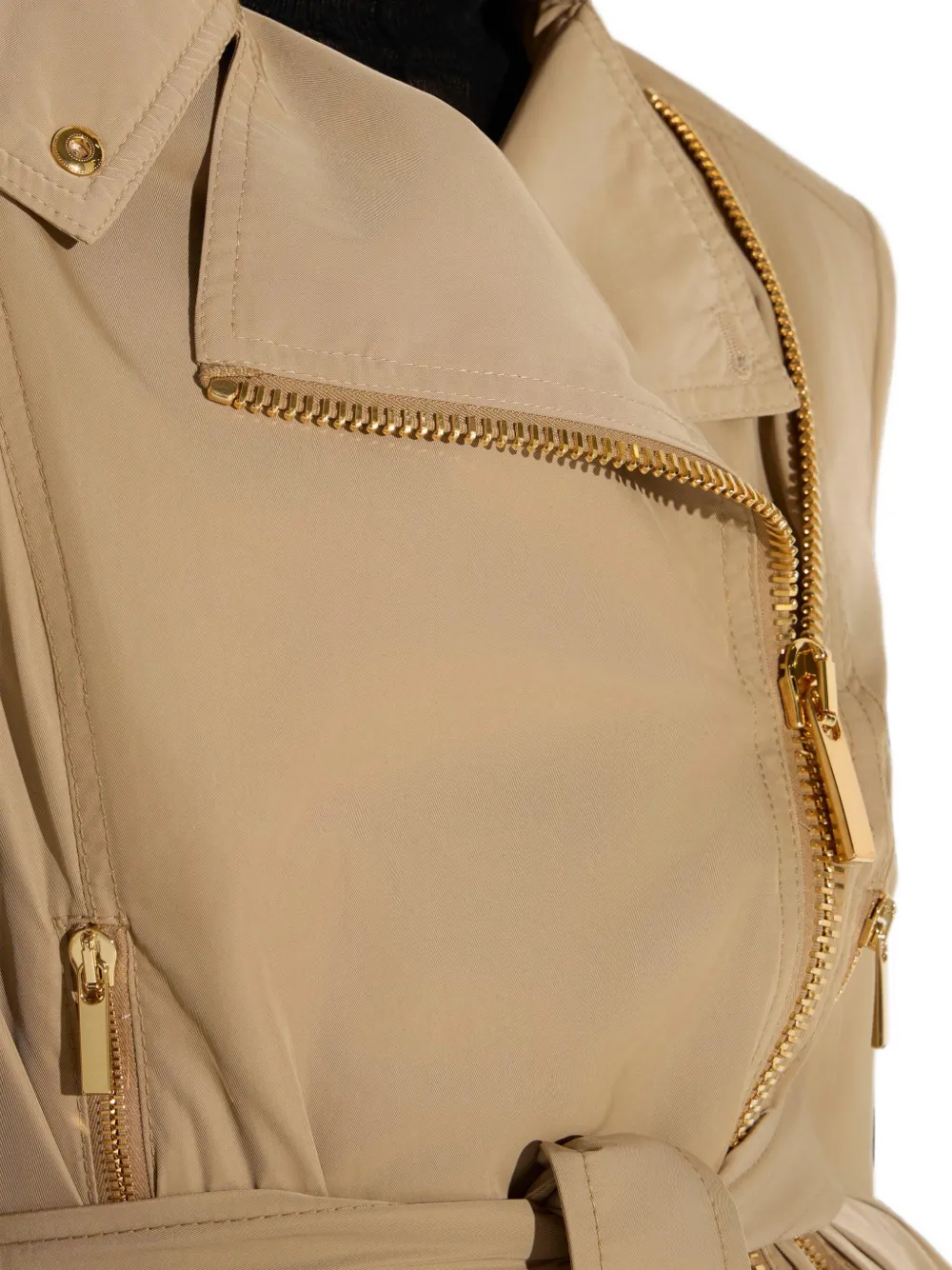 Elisabetta Franchi Taffeta voile jack Beige