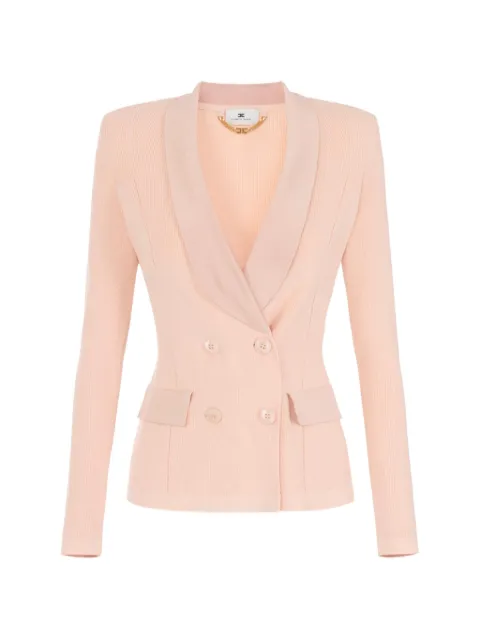 Elisabetta Franchi knit jacket with shiny viscose details