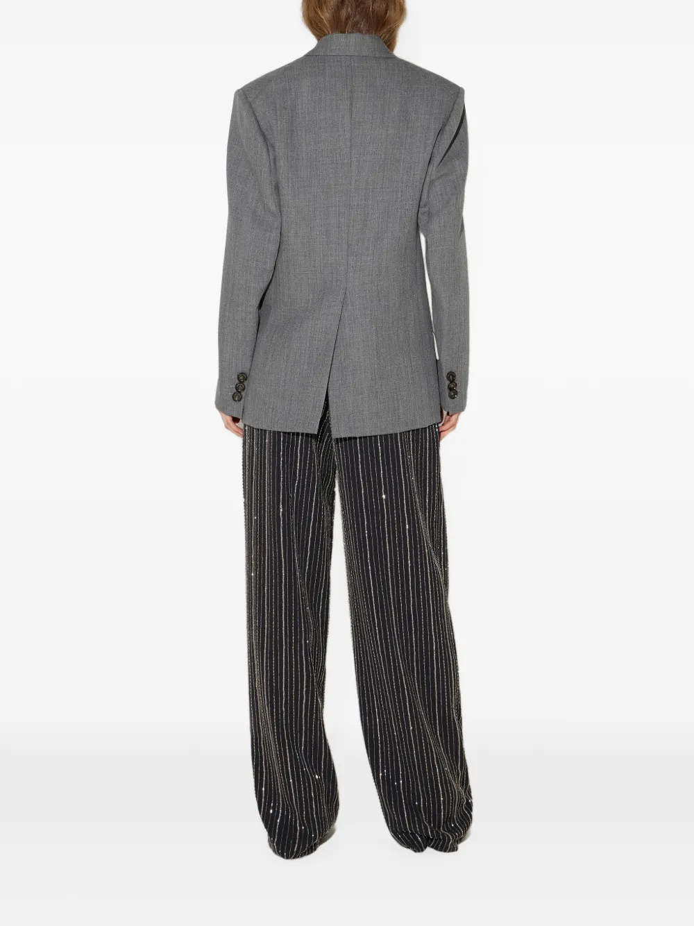 Elisabetta Franchi Wollen jack Grijs