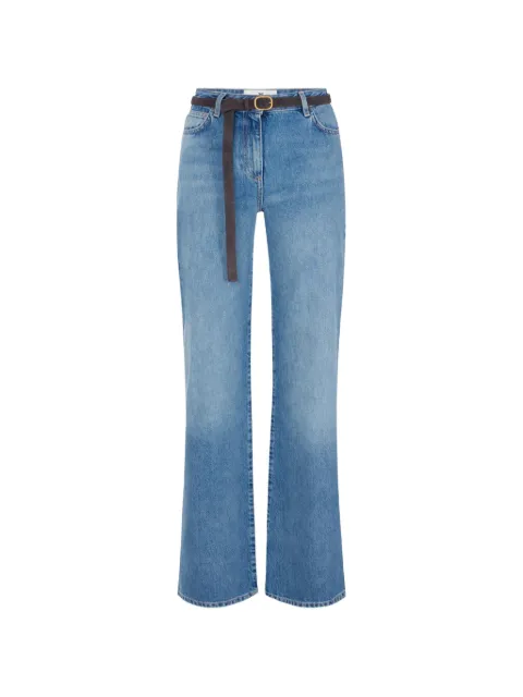 Elisabetta Franchi palazzo jeans with belt