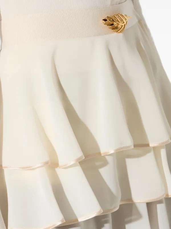 Elisabetta Franchi ジョーゼット スカート | ニュートラル | FARFETCH JP