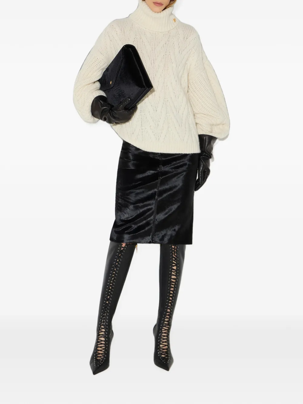 Elisabetta Franchi Gebreide pullover Wit