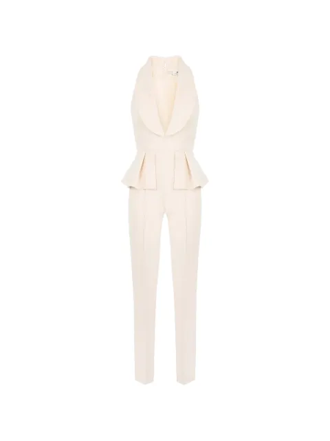 Elisabetta Franchi jumpsuit in lightweight crêpe and satin fabrics