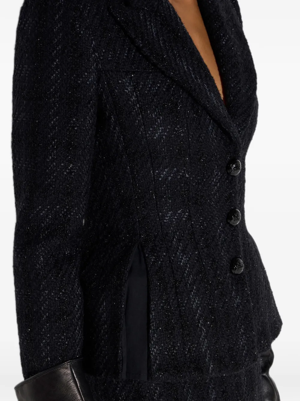 Elisabetta Franchi Tweed jack Zwart