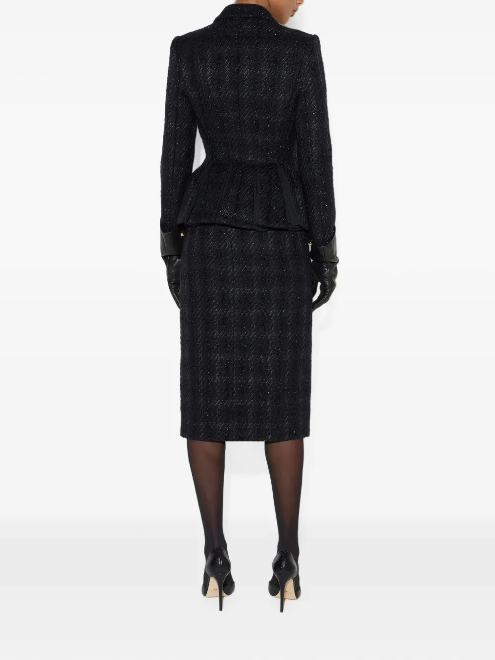 Elisabetta Franchi Tweed jack Zwart