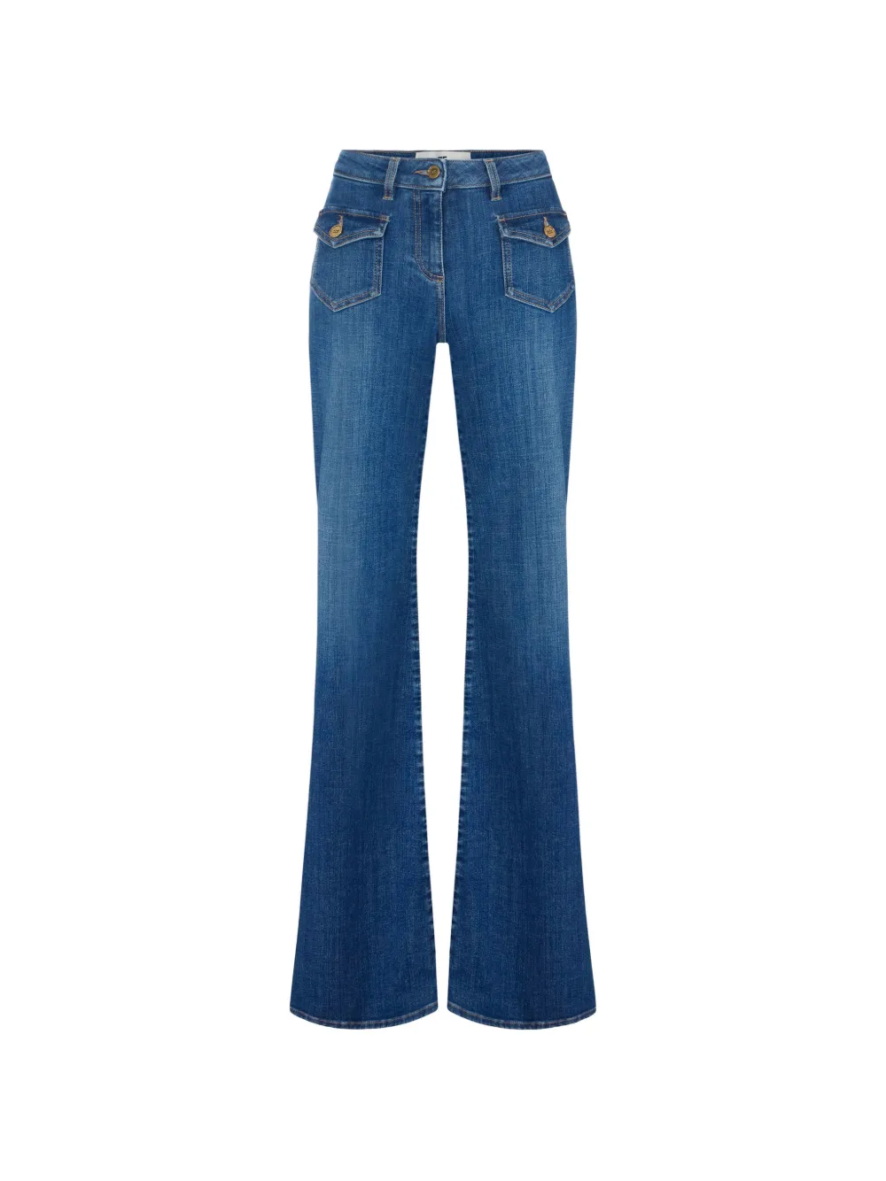 Elisabetta Franchi bell-bottom jeans with small pockets