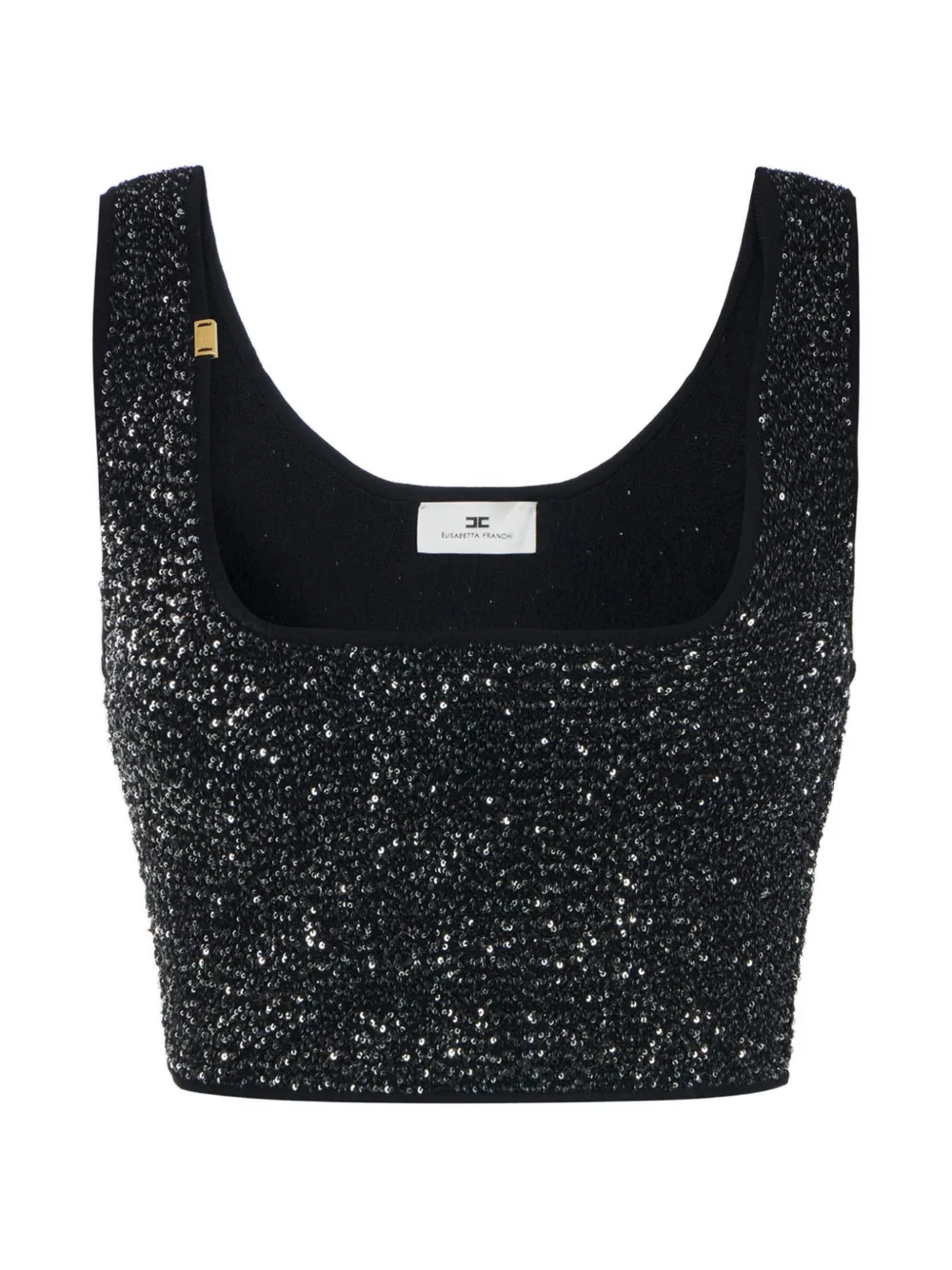 Elisabetta Franchi knit top with sequins