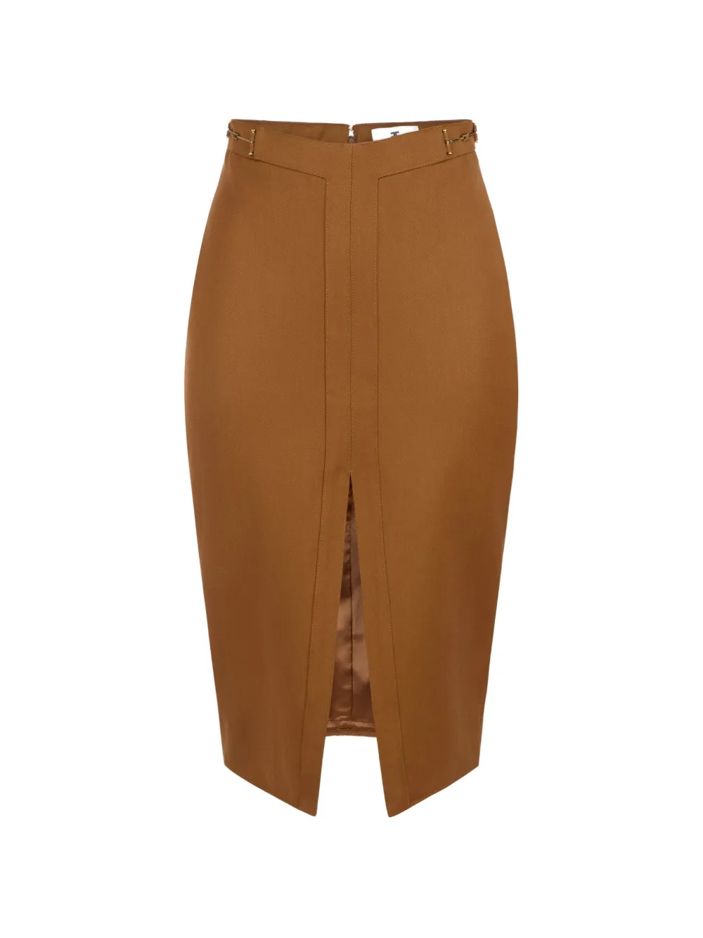 Elisabetta Franchi skirt in gabardine fabric with jewel horsebits