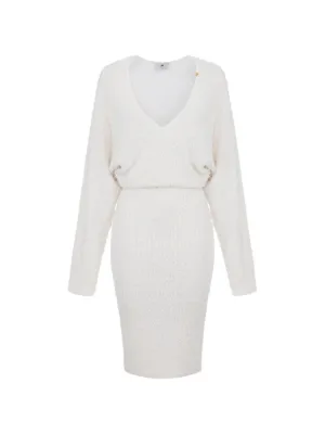 off shoulder sequin knit mini dress Virginia details_Italy|100% Viscose|10248541A12497 1PS1095 main image 0