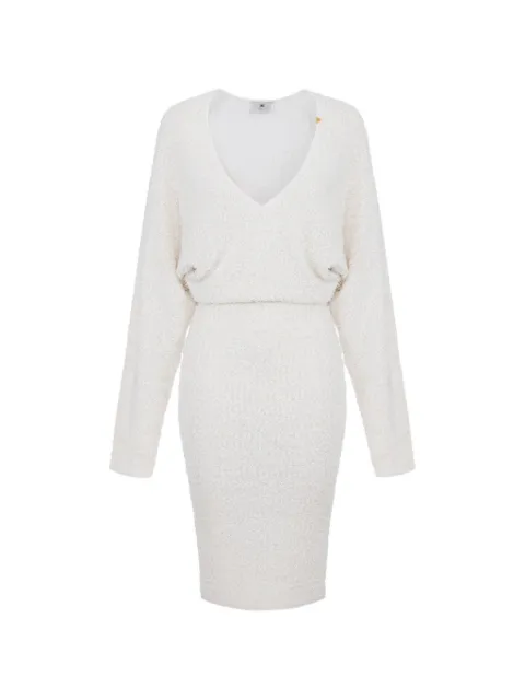 Elisabetta Franchi V넥 래글런 소매 드레스