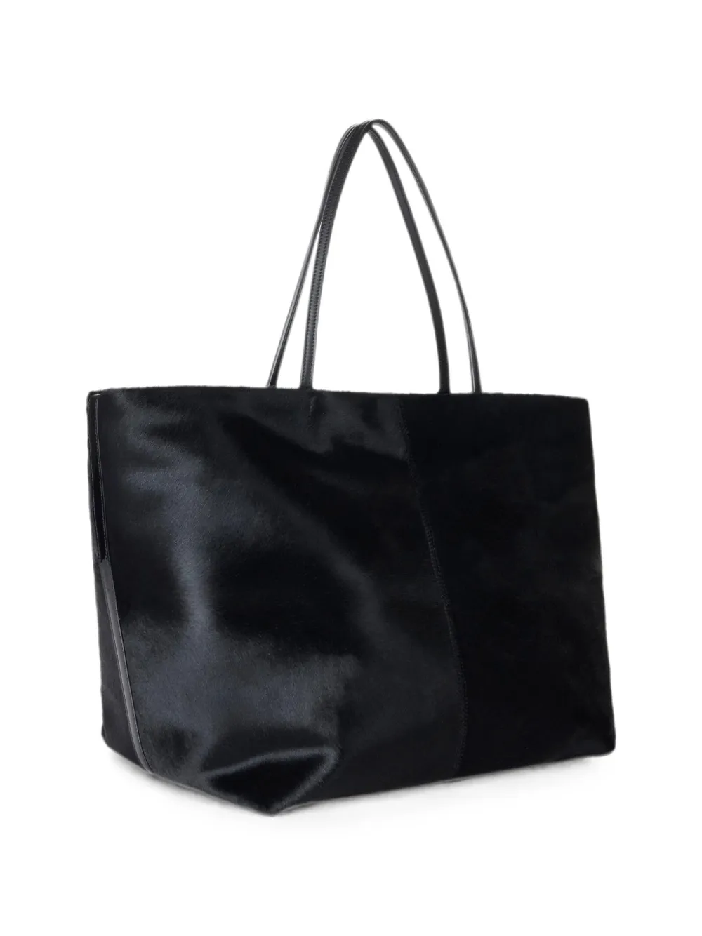 Elisabetta Franchi Leren shopper Zwart