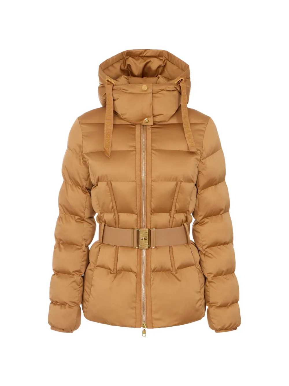 Elisabetta Franchi Daunenjacke aus Voile-Stoff - Nude