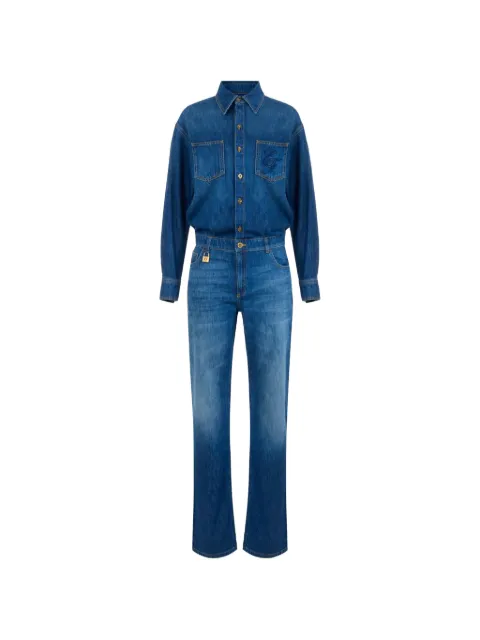 Elisabetta Franchi jumpsuit de mezclilla con candado