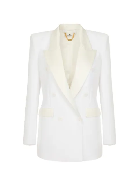 Elisabetta Franchi jacket in double layer crêpe and satin fabrics