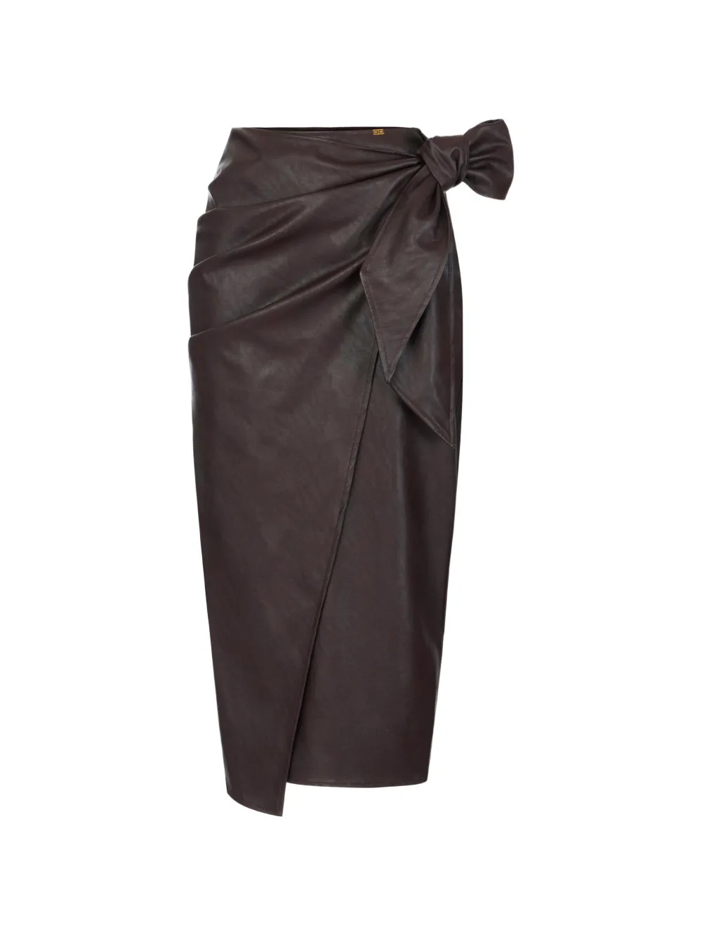 Elisabetta Franchi Gonna con fascia in vita - Marrone