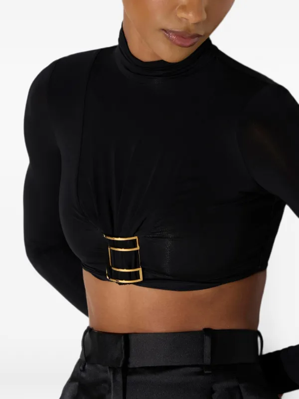 Elisabetta Franchi Bodysuit In Jersey Fabric With Jewel Logo