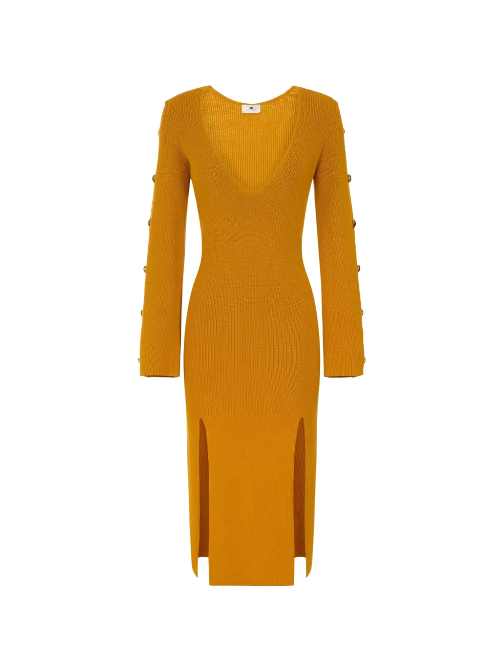 Elisabetta Franchi knit dress with jewel buttons