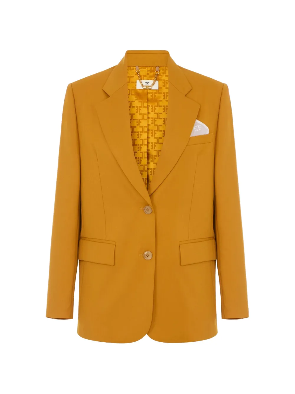 Elisabetta Franchi Giacca in gabardine - Giallo